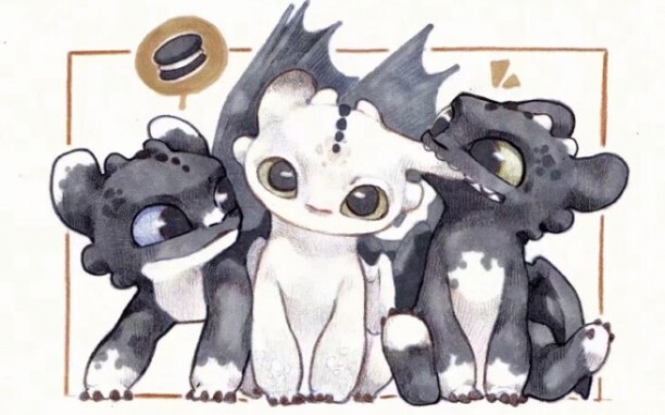 ผู้ชายที่เป็นผู้ชายต้องดูให้ได้: Three Cute Babies ของ Toothless