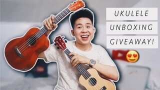 UKULELE UNBOXING + GIVEAWAY!!! (OPEN)