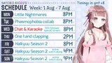 UPDATED Stream Weekly Schedule [1 Aug - 7 Aug]