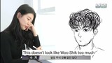 Suzy reaction to Choi Woo Shik drawing & Nam Joo Hyuk said the best lip features drawn was Suzy