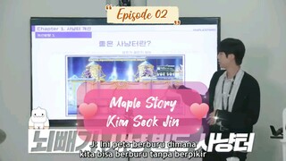 [INDO SUB] Mapler Kim Seokjin | Mengungkap Ide Ambisius Jin BTS Pemagang Baru MapleStory | EP.02