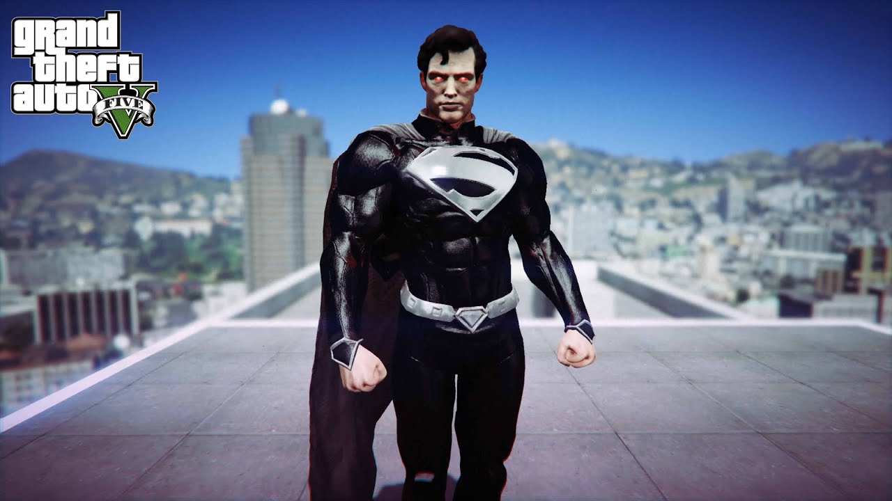 GTA 5 - Superman New 52 (Black Suit) - Bilibili
