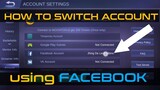 How to switch account using facebook (TAGALOG)