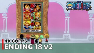 One Piece - Ending 18 v2 【ADVENTURE WORLD】 4K 60FPS Creditless | CC