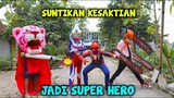 SANDI JADI SUPER HERO CHAINSAW MAN SPIDERMAN ULTRAMAN DAN BARONGAN MACAN SUNTIKAN AJAIB