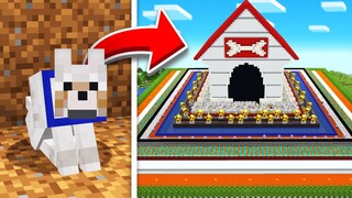 I Built Minecraft’s SAFEST Dog House!