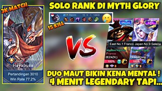 SOLO RANK Hayabusa KETEMU TOP FRANCO & SUPREME SELENA Bikin KENA MENTAL ! Stenly Hayabusa