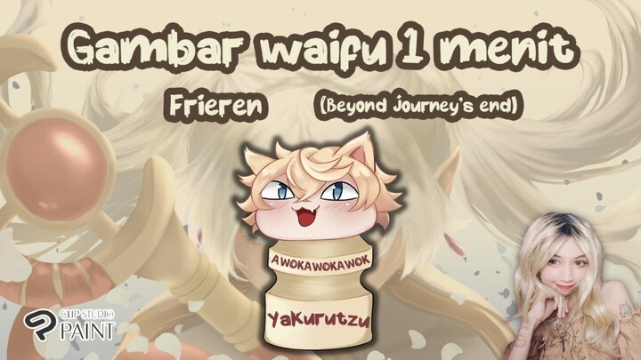 Menggambar waifu 1 menit -Frieren : Beyond Journey's End-