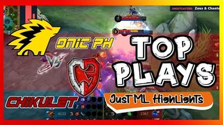ONIC PH vs CHIKULET ESPORTS | TOP PLAYS HIGHLIGHTS | MLBB