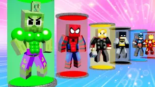 Monster School : Super Hero Baby Zombie Hulk, Thor, Spiderman - Sad Story - Minecraft Animation