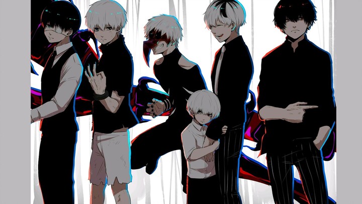 [60 frames • Tokyo Ghoul high-burning mixed cut] Dedicated to you who still love ghouls