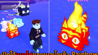 เปิดได้แมวไฟและแมวน้ำแข็ง Rainbow Roblox Pet Simulator X