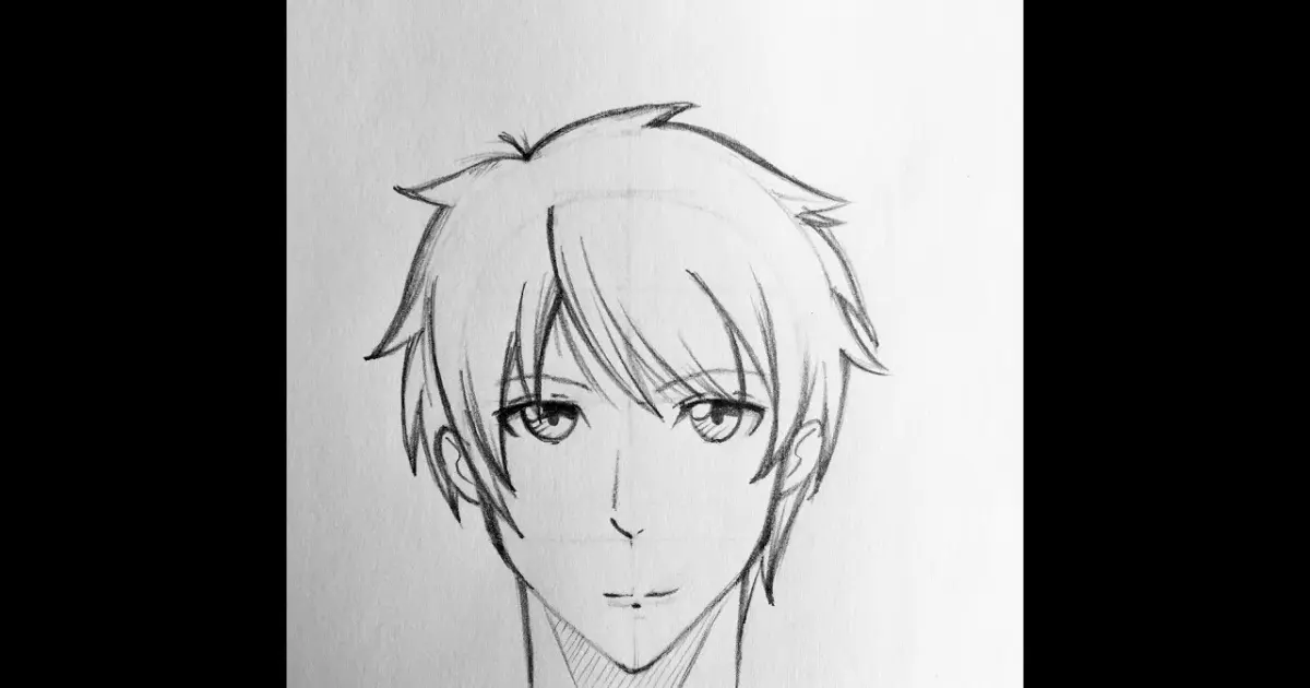 How To Draw Basic Male Anime Character Without Drawing A Circle Bilibili