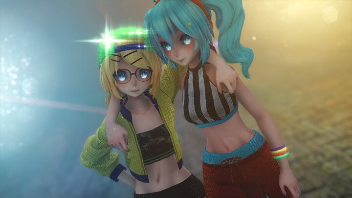 ▌MMD Collab ▌◤•Whistle~MOTION DL•◥ ◈Miku-Rin◈ ～4KUHD60FPS～