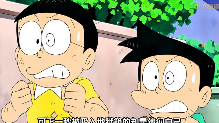 Nobita and Suneo suffered a lot to make Fat Tiger go to hell!!!