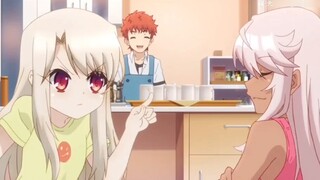 Shirou Emiya: Aku tidak bisa berbohong tentang makanan (Shirou dan Illya sama-sama imut saat mereka 