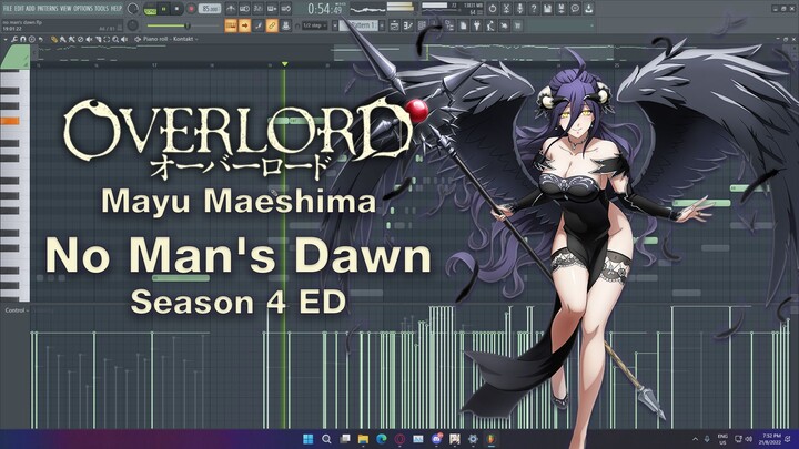 Overlord Season 4 Ending Recreated In FL Studio | Mayu Maeshima - No Man's Dawn Instrumental Cover