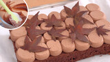 [Food][ASMR]Details in making chocolate brownie cake