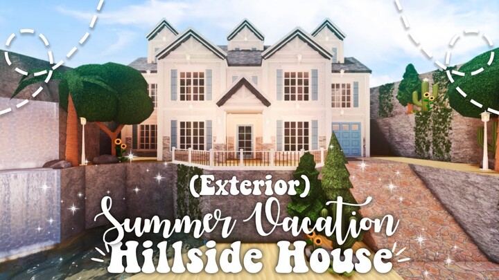 Hillside Summer Vacation Family House I Exterior Only I Bloxburg Speedbuild and Tour - iTapixca