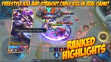 FREESTYLE AND STRAIGHT CABLE IN REAL GAME | INSANE CABLES IN RANKED | MONTAGE PART 6 | MLBB | FATE