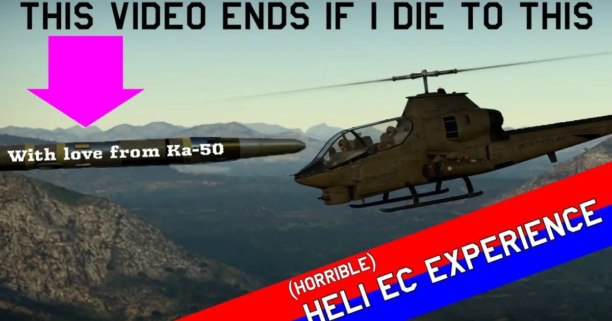 This Video Ends When I Die To A Ka 50 Missile Helicopter Ec Experience Bilibili