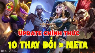 Liên quân 10 Thay đổi Xáo Trộn Meta Game Mới [Chính Thức] Trang Bị, Phù Hiệu TNG Phần 6