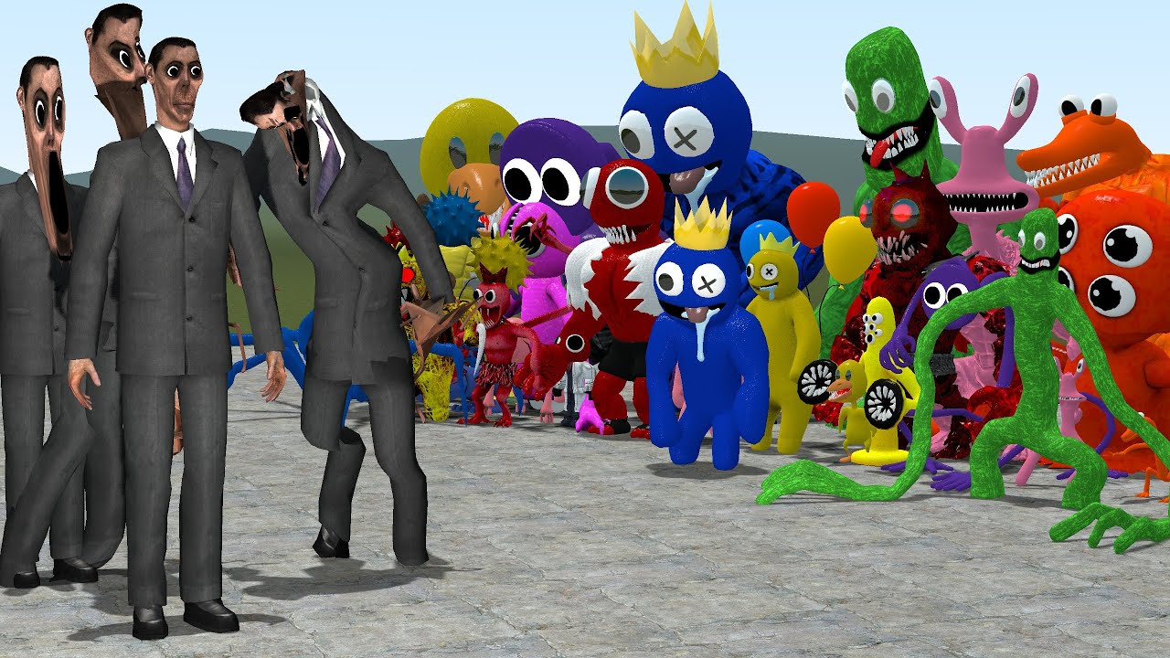 RAINBOW FRIENDS SIZE COMPARISON ALL CHARACTERS in Garry's Mod! 