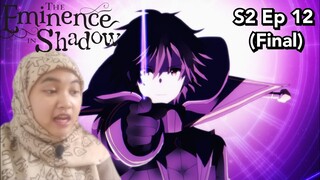 SHADOW BALIK KE DUNIA ASAL ?? | The Eminence In Shadow Season 2 Episode 12 REACTION INDONESIA