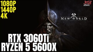 New World | Ryzen 5 5600x + RTX 3060Ti | 1080p, 1440p, 4K benchmarks!