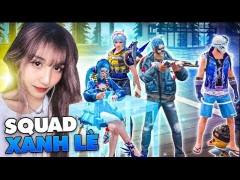 Ngân Kaito | [Free Fire] Ngân cùng Team trở lại cực ngầu khi chỉ dùng đồ màu xanh nước biển