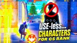 Cs rank tips and tricks || Useless characters for cs rank || Rakus