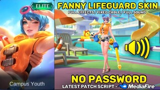 Fanny Lifeguard Special Skin Script - Fixed Cable & Full Effects | No Password