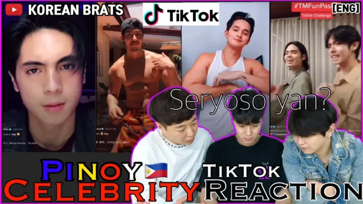 [REACT] Korean guys react to PINOY celebrities' Tiktok #91 (ENG SUB)