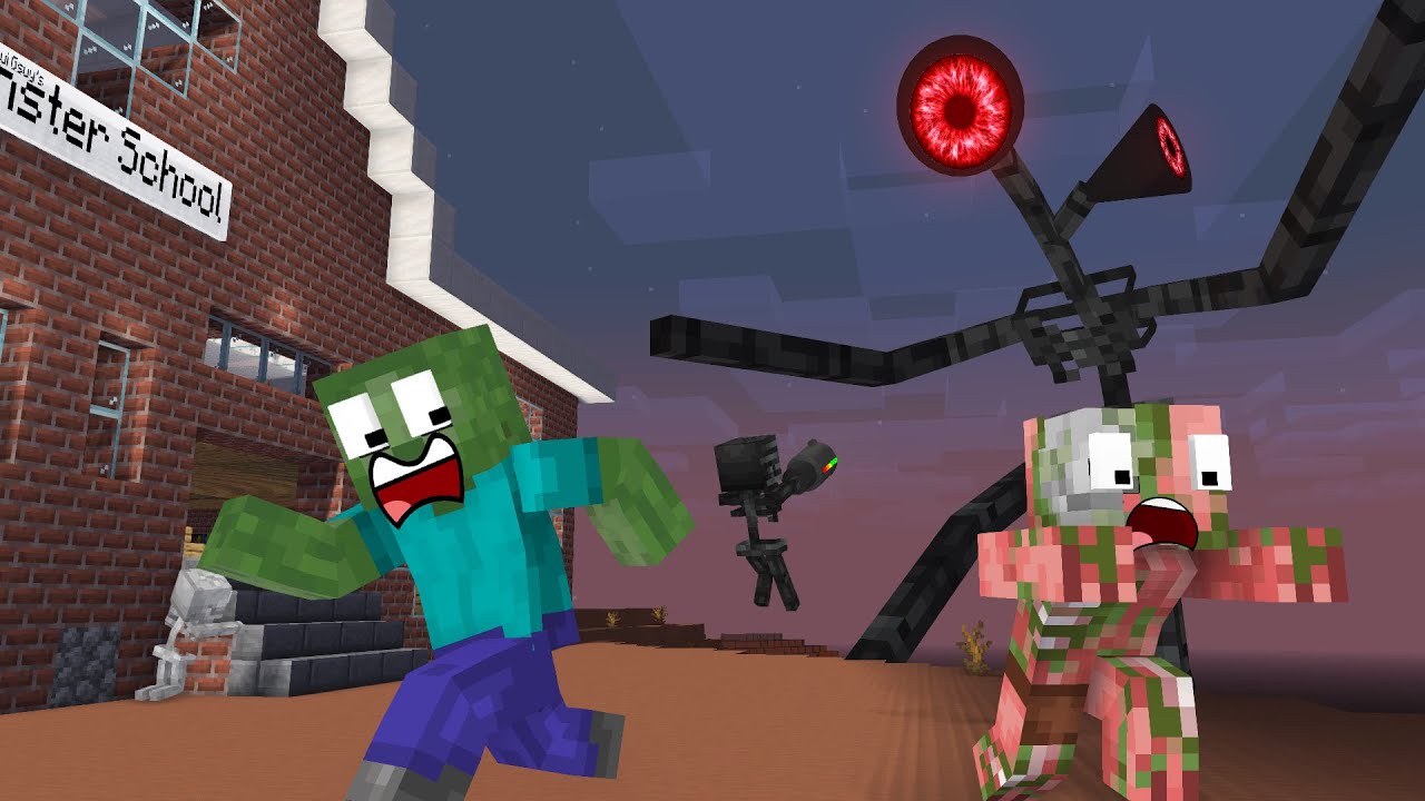 Monster School : Scary Slendrina Horror Funny Challenge - Minecraft  Animation - BiliBili
