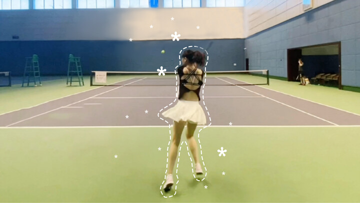 แอบดูสาวเล่นเทนนิส สวยแล้วต้องเท่ด้วย