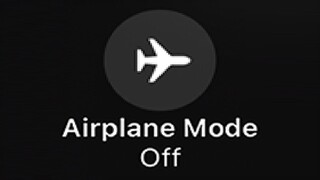 Turning off Airplane Mode during a Flight...