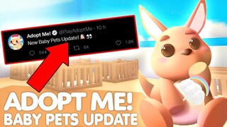 OMG! NEW BABY PETS UPDATE IS COMING! ADOPT ME NEW PET LEAKS + ALL NEW UPDATES 2023! +  INFO ROBLOX