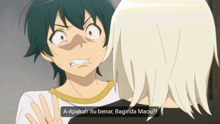 Baru juga Realese S2 dah punya anak aja maou kita emang beda 😂 Anime : Hataraku Maou Sama S2