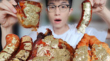 Chewing|Eat 24K pure gold! Gold foil fried chicken, etc..