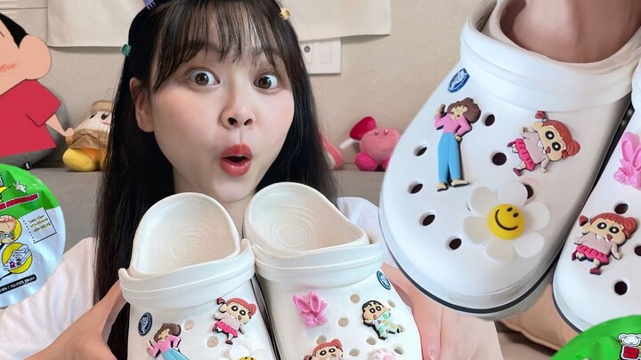 Manusia gua berkumpul! Kotak Tirai Dekoratif Crayon Shin-chan Crocs