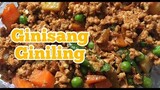 GINISANG GINILING RECIPE | HOW TO COOK SAUTÉED MINCED PORK | Pepperhona’s Kitchen