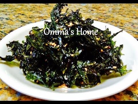 Recipe: Sweet and Salty Roasted Dried Seaweed, Laver Chips, Healthy Snack or Korean Side Dish