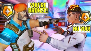 Valorant: 5 Gold VS 5 Gold, but they THINK the Enemy is BRONZE!