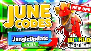 New "Jungle Update Working Codes 2021 in Roblox World Defenders