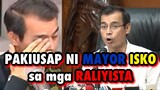 Mayor Isko pinakiusapan ang mga Raliyista | Huwag babuyin huwag dumihan