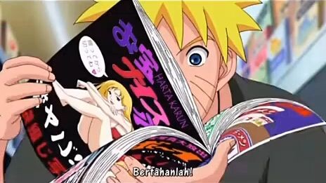 demi buku haram .naruto nyoba bangkitin byakugan😆😆