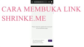 CARA MEMBUKA LINK SHRINKE.ME YANG BENAR DAN TEPAT