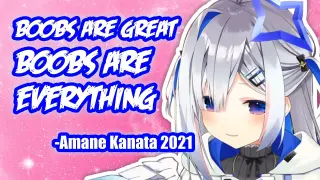 "Boobs Are Great Boobs Are Everything" -Amane Kanata 【Hololive English Sub】