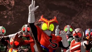 So cool! Let's shout out our names! Kamen Rider Glory Seven!