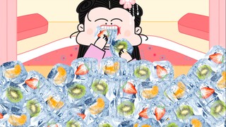 -Empresses in the Palace animation eating show｜An Lingrong's immersive fruit ice cubes~